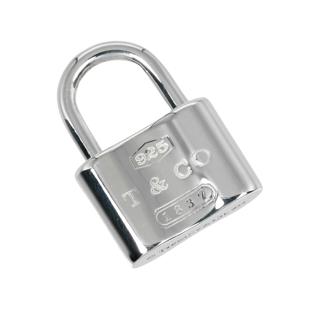 Tiffany Co Lock Pendant Top Sterling Silver